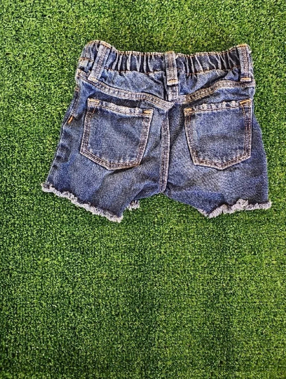 Old Navy/Carter's Leopard Print Baby Bodysuit with Distressed Denim Shorts